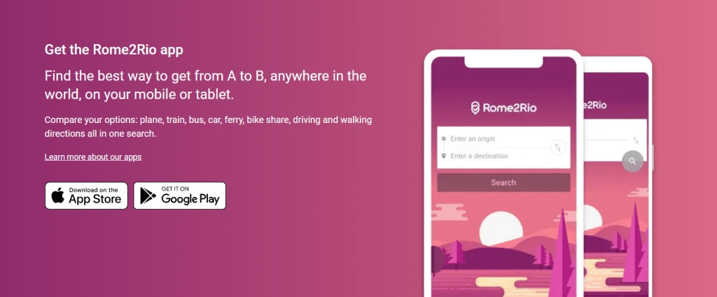 Rome2Rio點對點交通